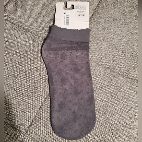 Jessica Simpson Fashion Anklet Socks One Size Chateau Grey - Picture 2 of 4